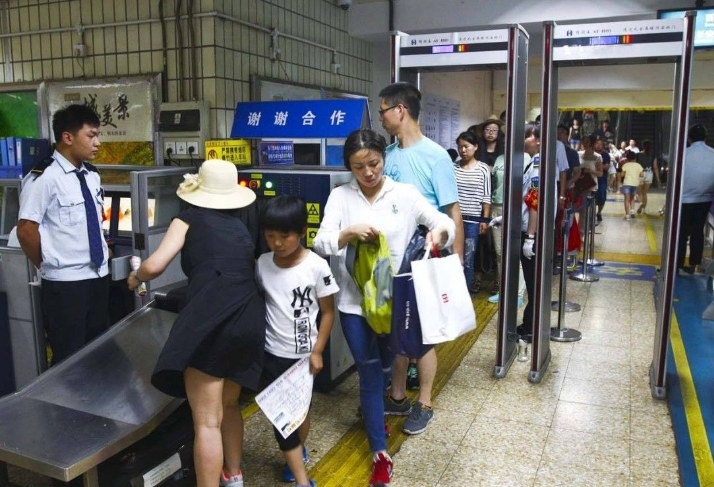 通道式x光安檢機在車站