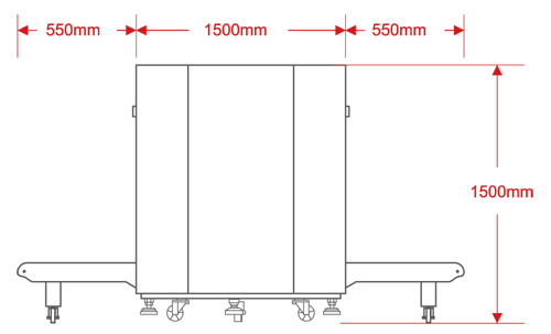 LD-8065通道式X光安檢機尺寸